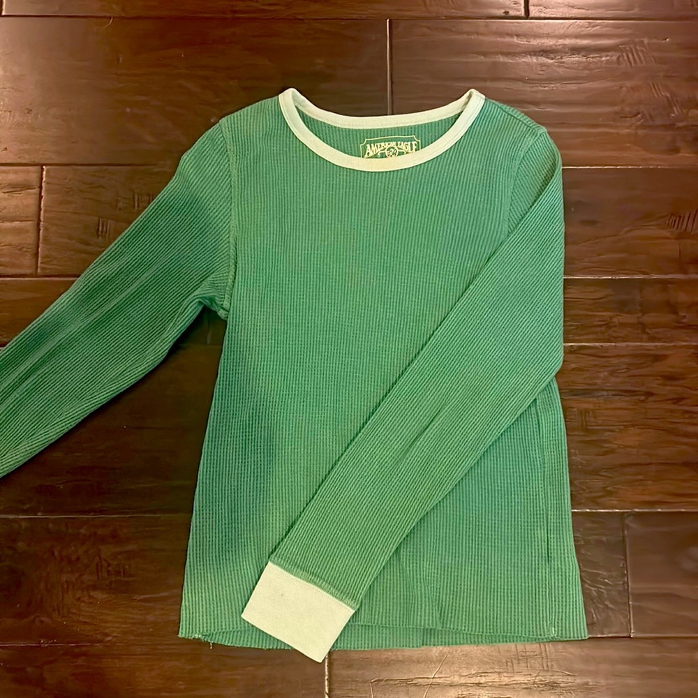 Green American Eagle shirt